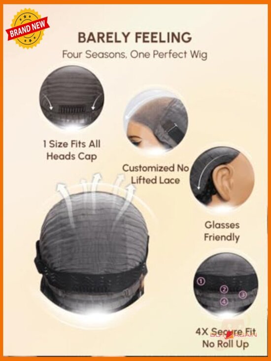 Glueless Body Wave Wig with Curtain Bangs 7x5 Lace Front 180% Density